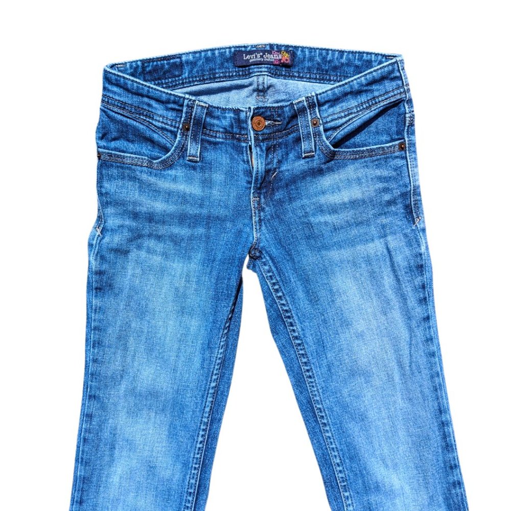 Levi's Women's Sz 0 Y2K Vintage Low Rise Bootcut Jeans - EUC - Picture 3 of 9